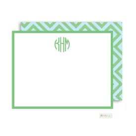 Athens Green Flat Note Cards