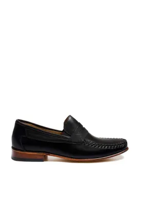 Black Penny Loafers-Wessi