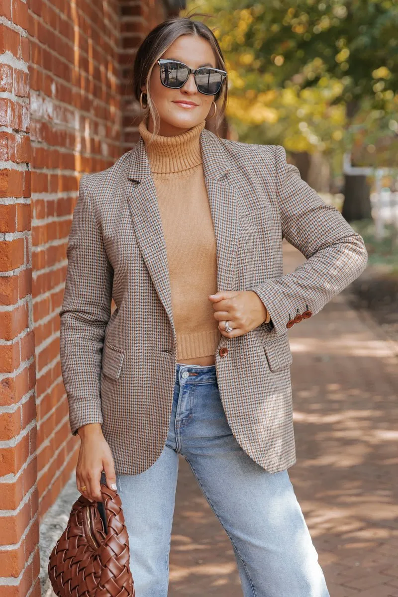 Boss Babe Oversized Plaid Blazer - FINAL SALE