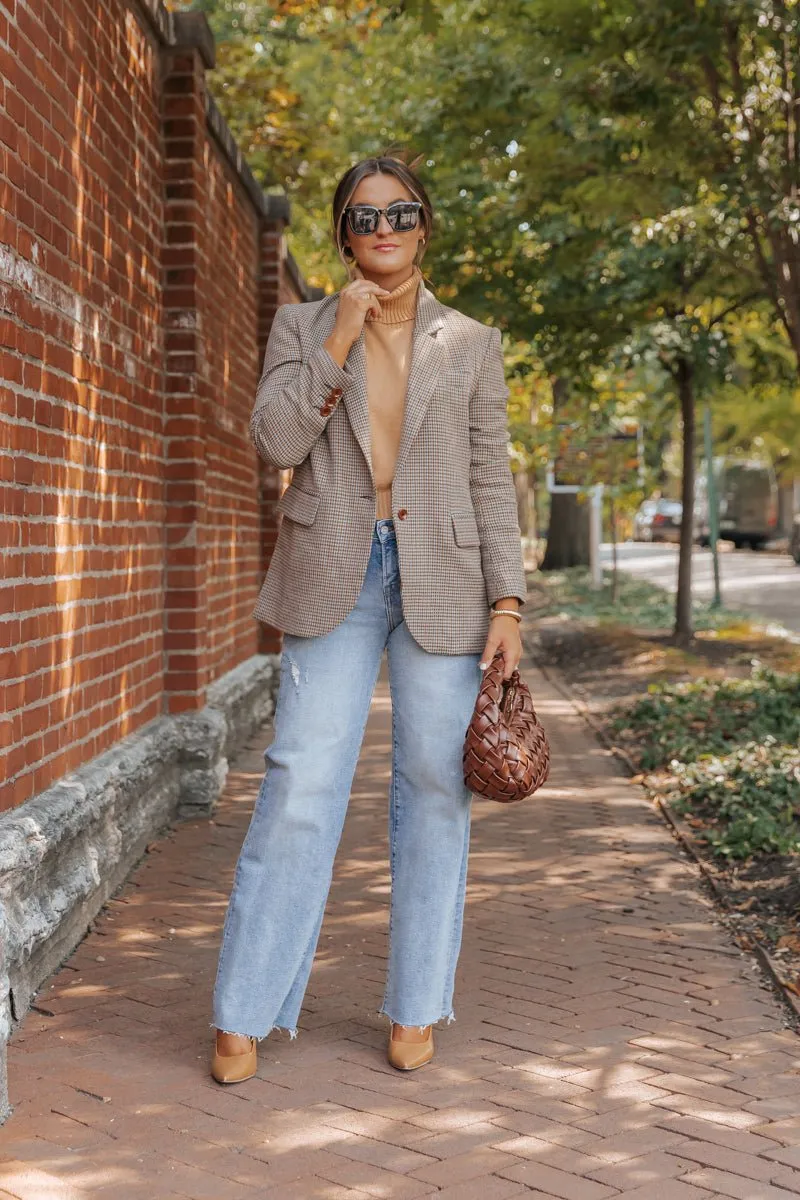 Boss Babe Oversized Plaid Blazer - FINAL SALE