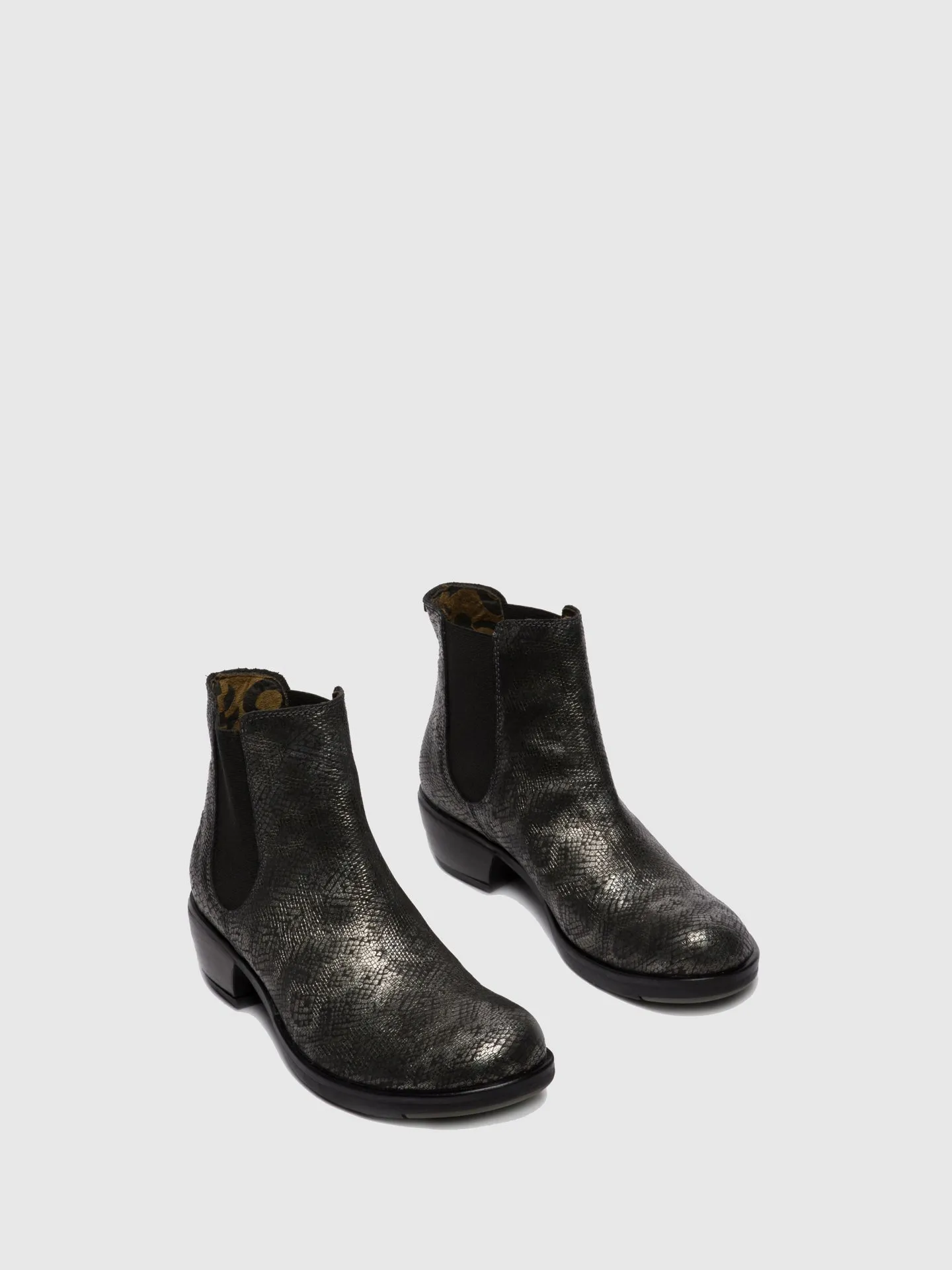 Chelsea Ankle Boots MAKE PANDORA BLACK/SILVER