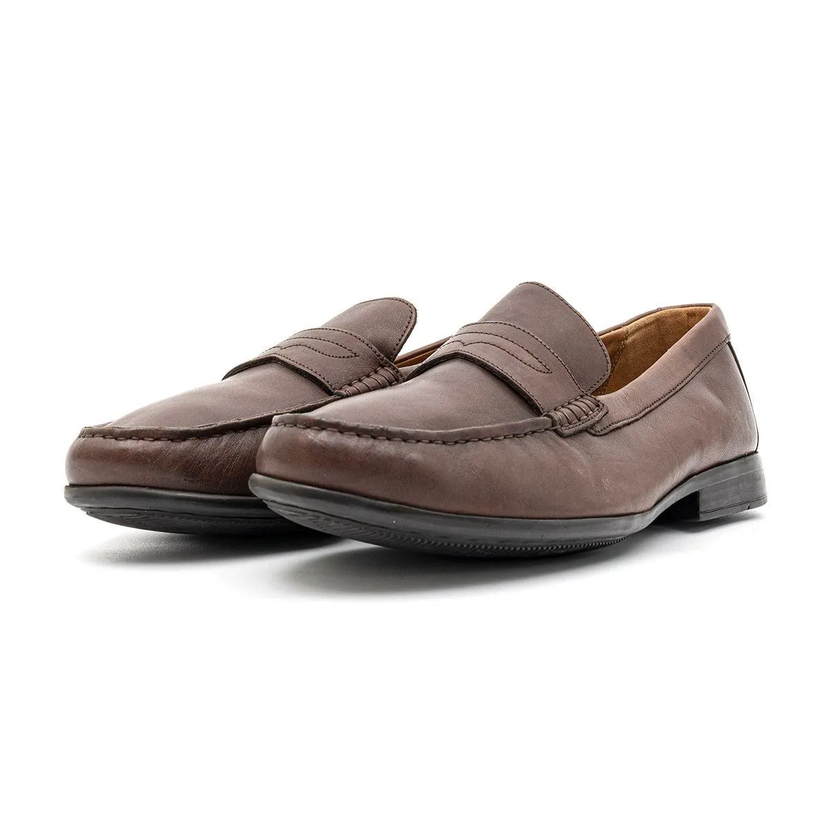 Clarks Penny Loafers Leather Brown Colour For Men