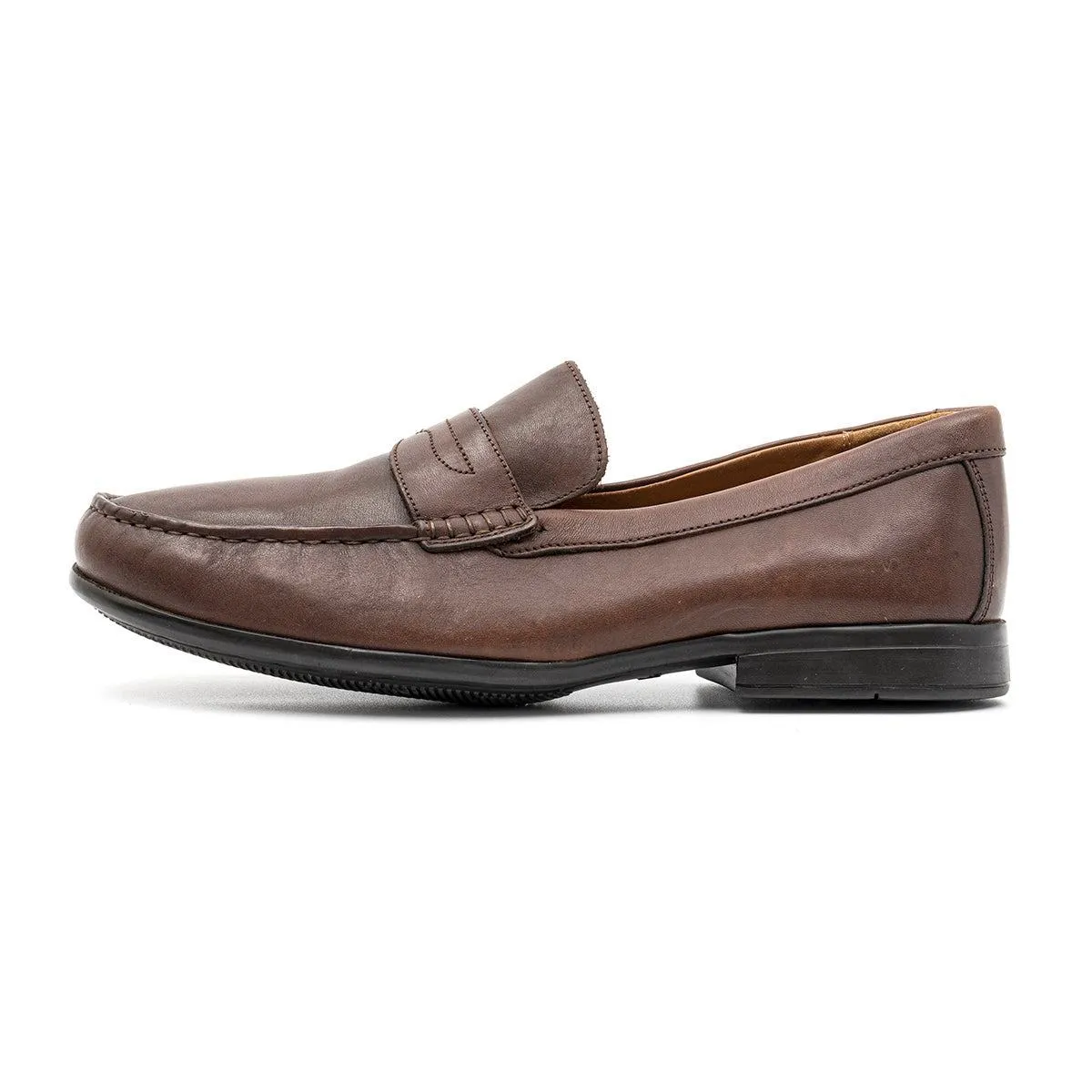 Clarks Penny Loafers Leather Brown Colour For Men