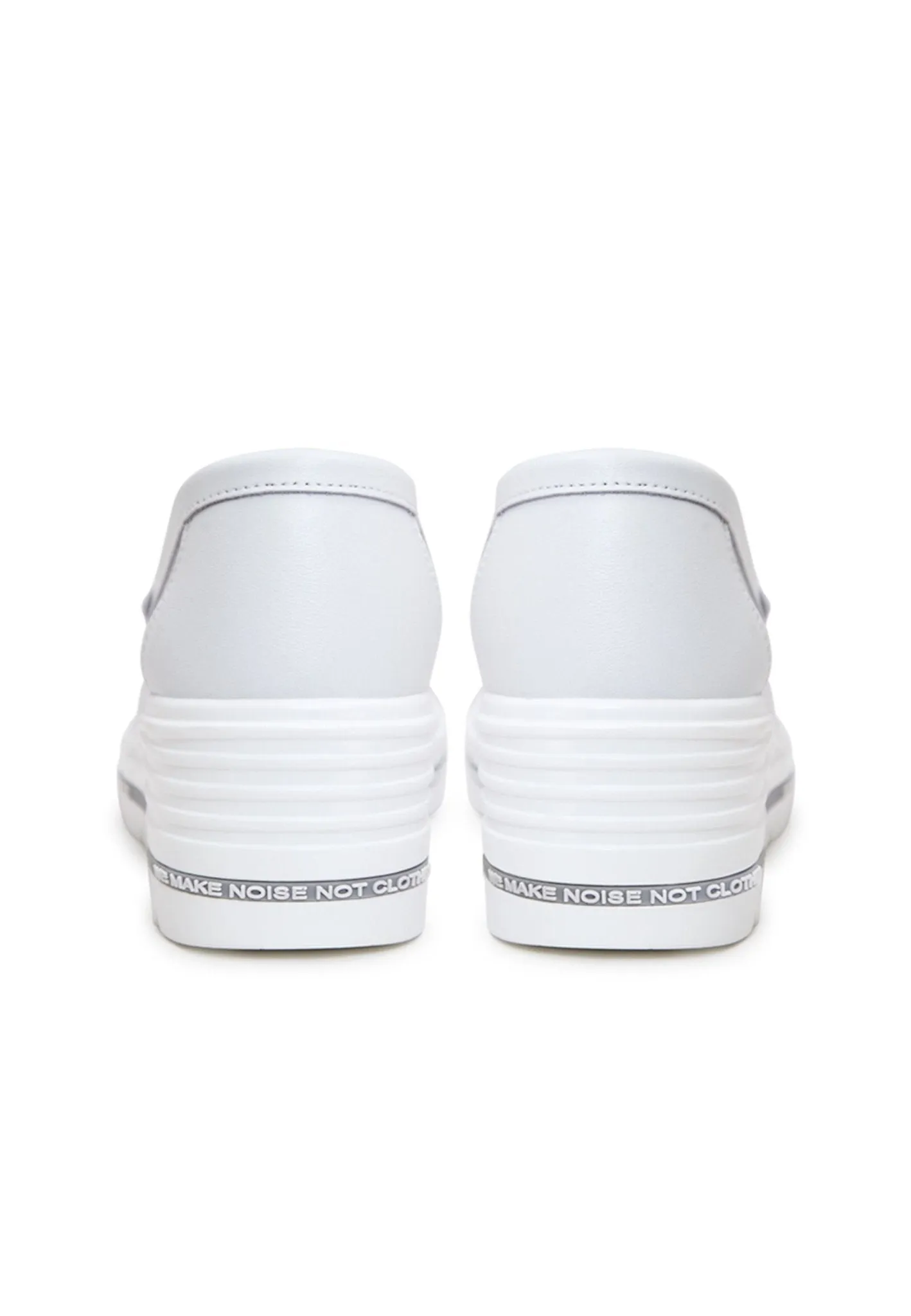 Classic Urban Platform Loafers - White