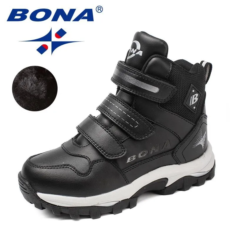 Classics Style Children Boots Round Toe Boys Winter Shoes