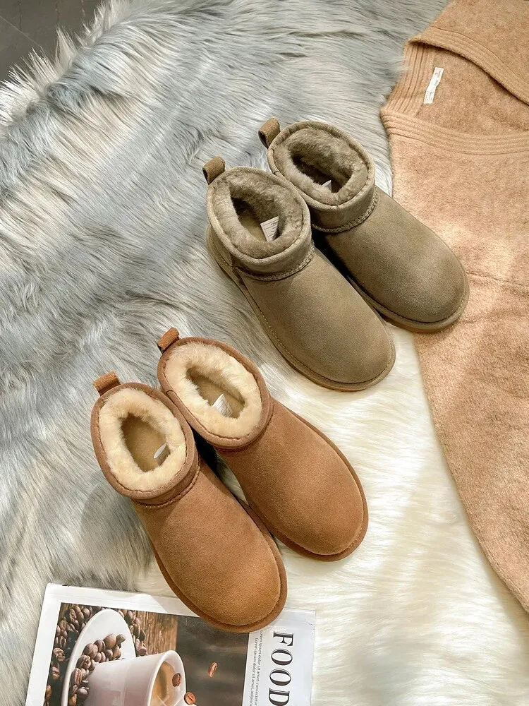 Classsic Mini Tasman Padded Super Warm Plush Lined Cozy Winter Slip On Boots