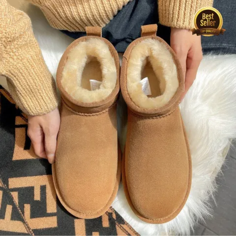 Classsic Mini Tasman Padded Super Warm Plush Lined Cozy Winter Slip On Boots