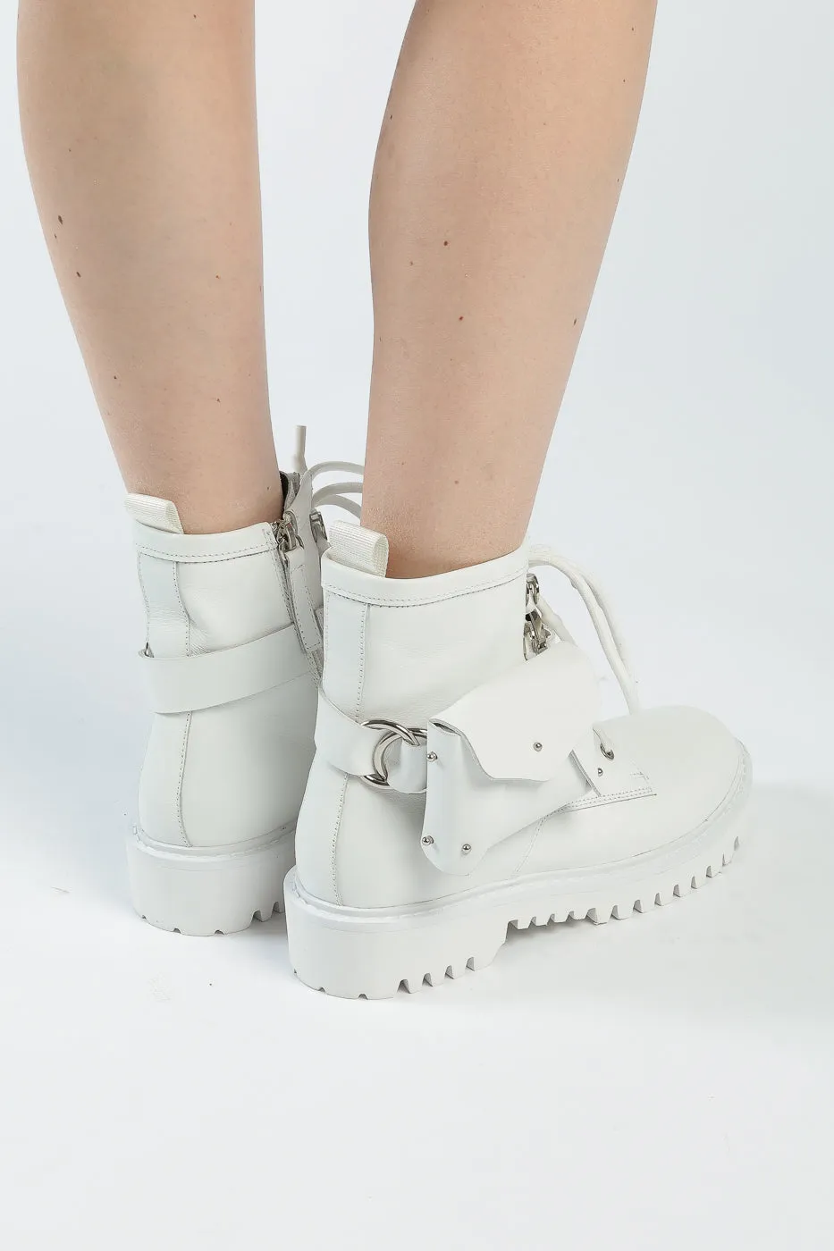 Combat Utility Boots - White