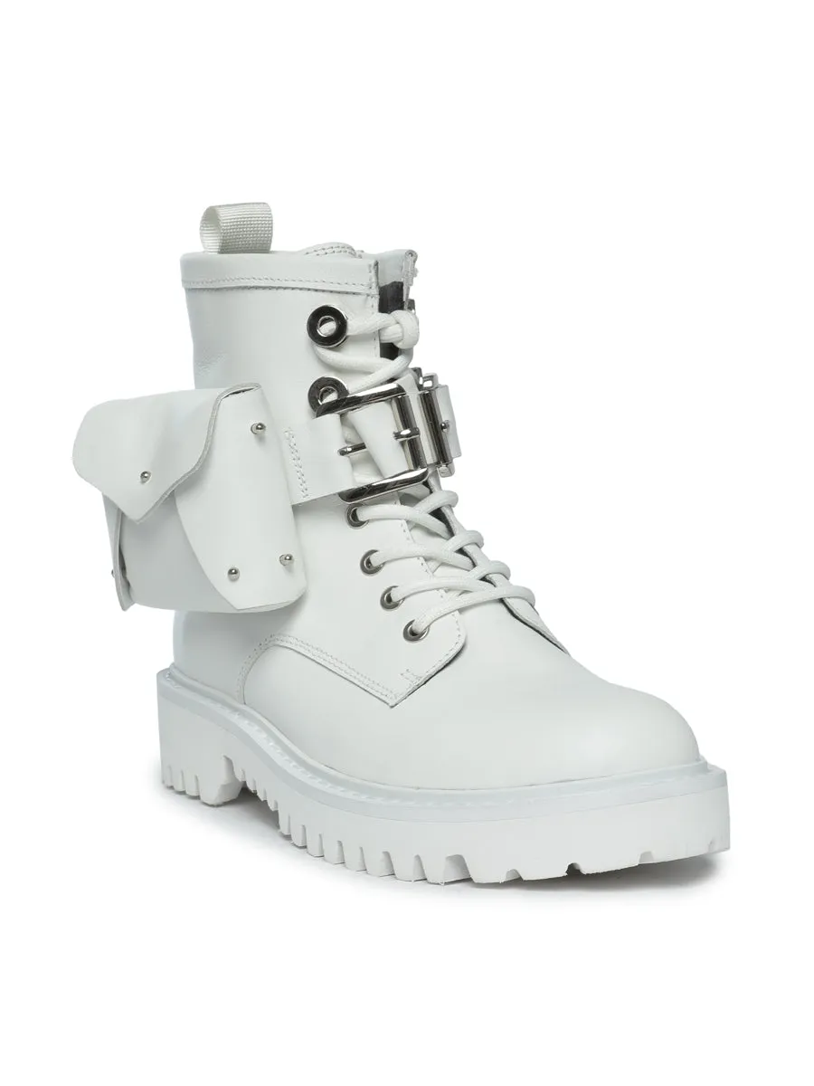 Combat Utility Boots - White