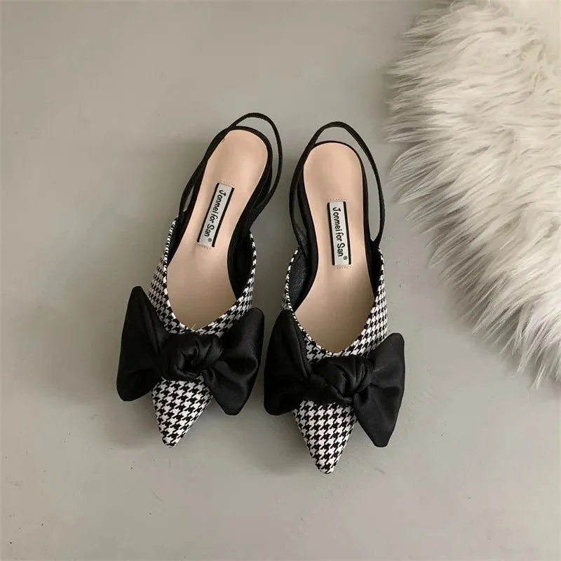 Comfortable Women's Flat Shoes with Elegant Toe Bow - Stylish & Versatile