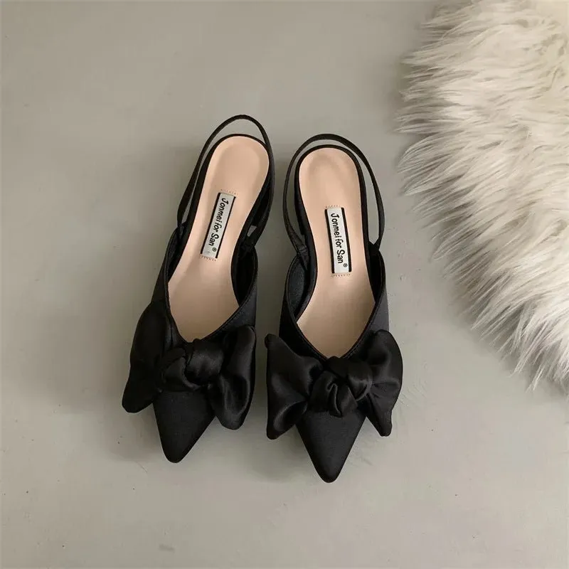 Comfortable Women's Flat Shoes with Elegant Toe Bow - Stylish & Versatile