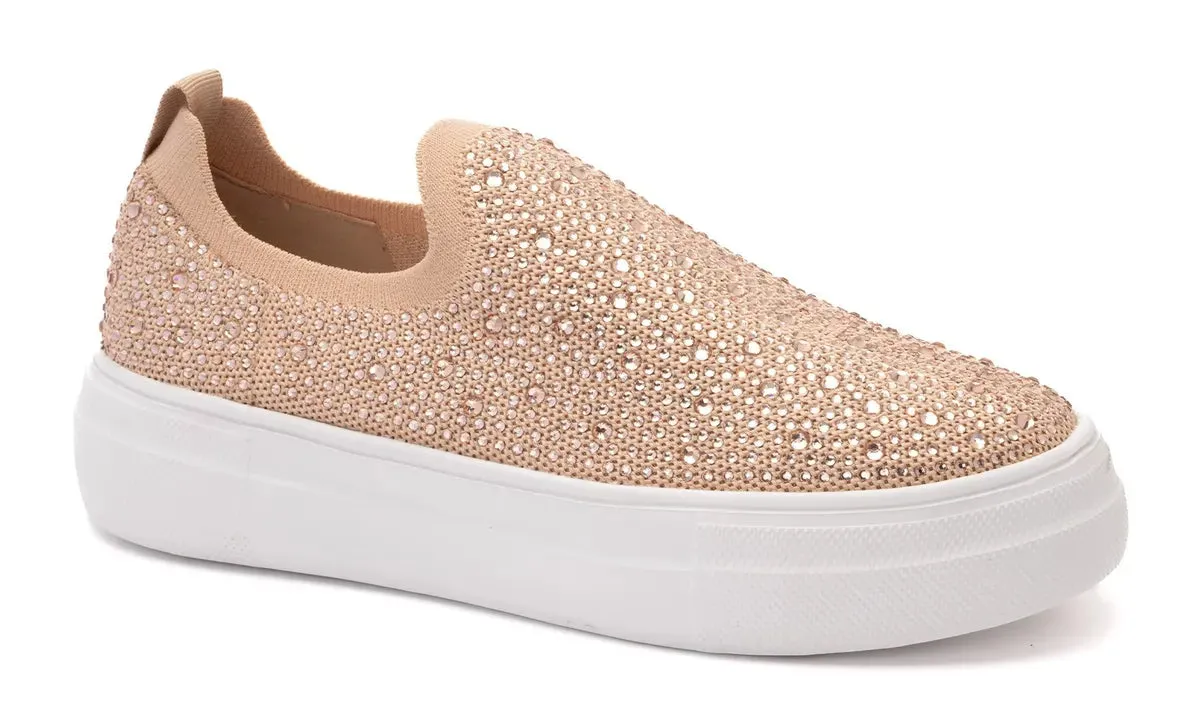 CORKYS Rhinestone Slip-on Sneakers