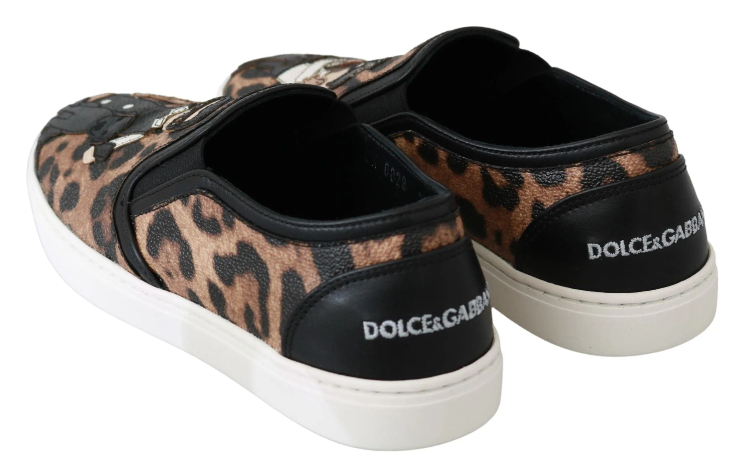 Dolce & Gabbana Leather Leopard #dgfamily Loafers Shoes