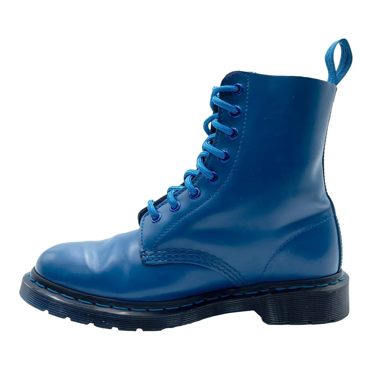 Dr. Martens Pascal Mono Ankle Boots Leather Blue Colour For Men