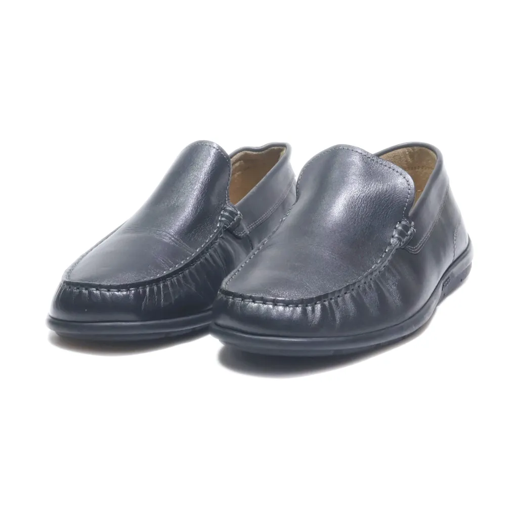 Ecco Loafers Leather Black Colour For Men