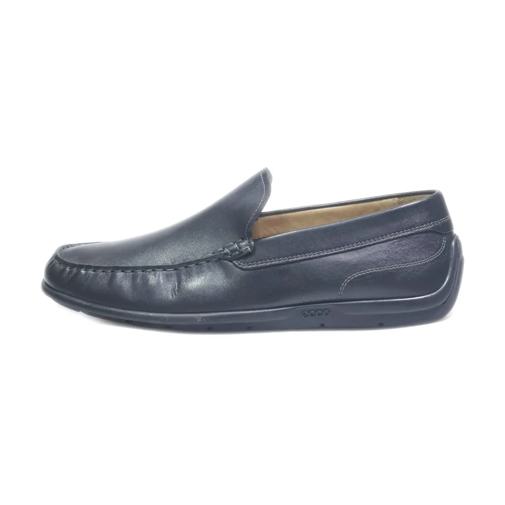 Ecco Loafers Leather Black Colour For Men