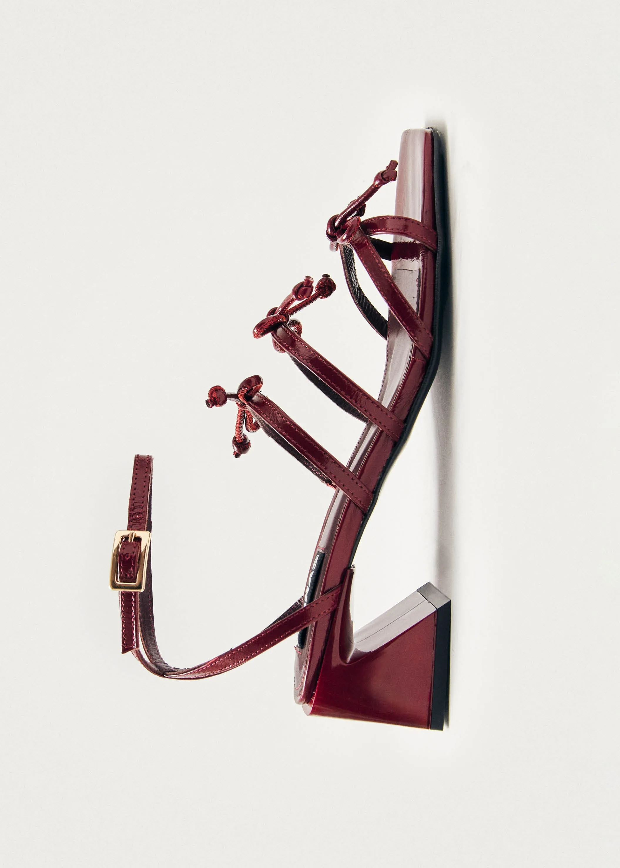 Luzelle Onix Burgundy Leather Sandals