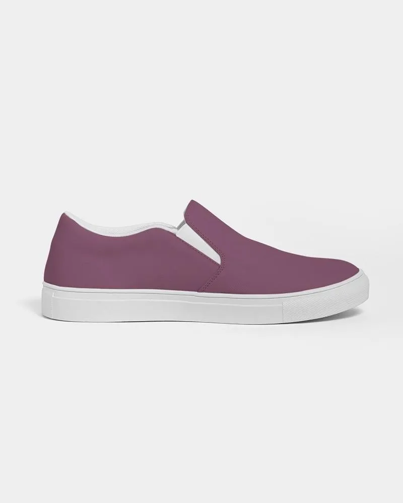 Medium Dark Magenta Slip-On Canvas Sneakers | Women's | Medium Dark Pastel Magenta | C0M60Y0K60