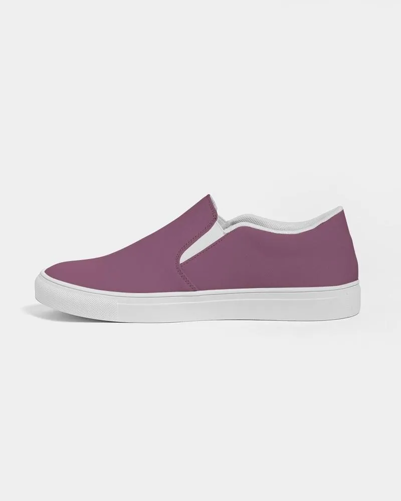 Medium Dark Magenta Slip-On Canvas Sneakers | Women's | Medium Dark Pastel Magenta | C0M60Y0K60