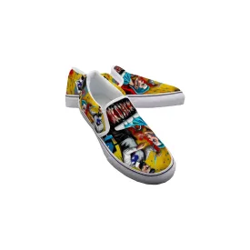 Men's Slip On Sneakers barber theme, print 18