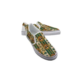 Men's Slip On Sneakers skull/palm print