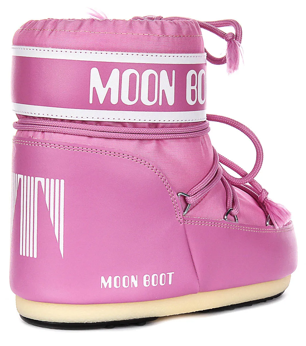 Moon Boot Icon Low Nylon In Pink For Women