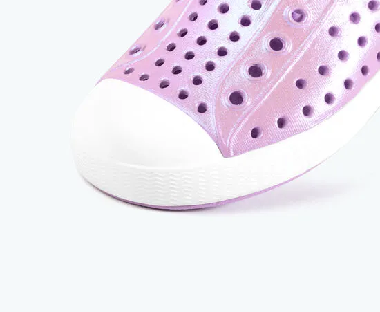 Native Kid's Jefferson Sneaker - Iridescent Lavender Purple/White 13100104-8592