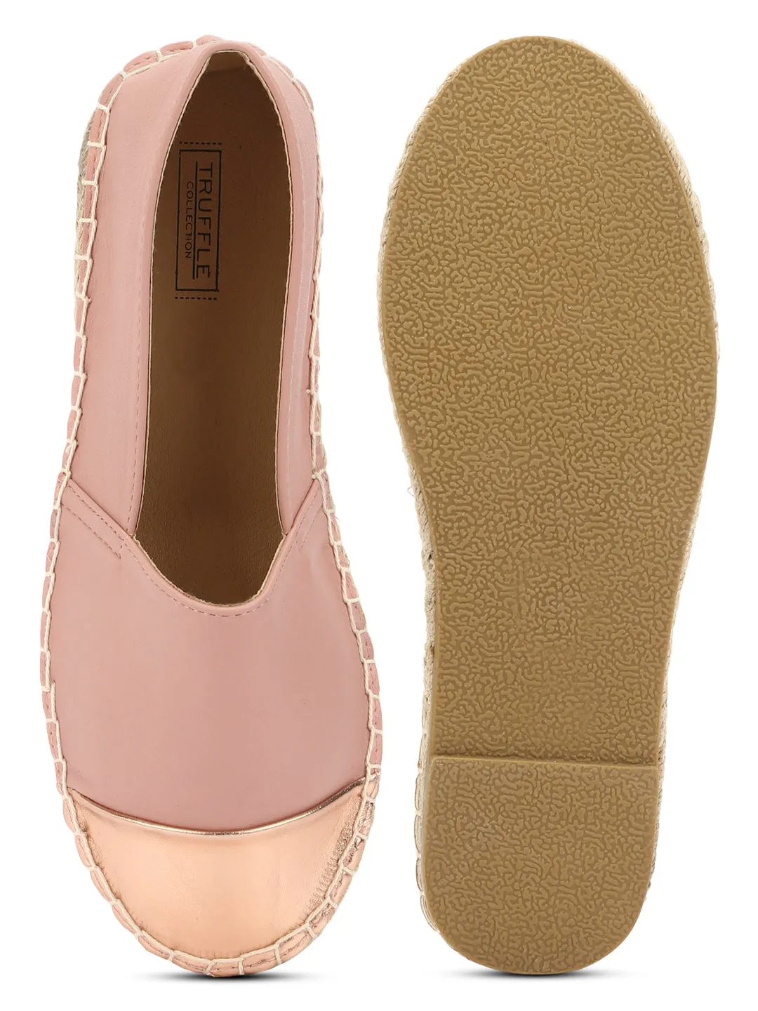 Nude PU Slip-On Sneakers