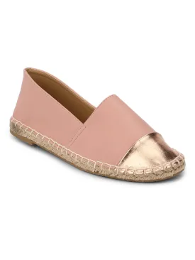 Nude PU Slip-On Sneakers