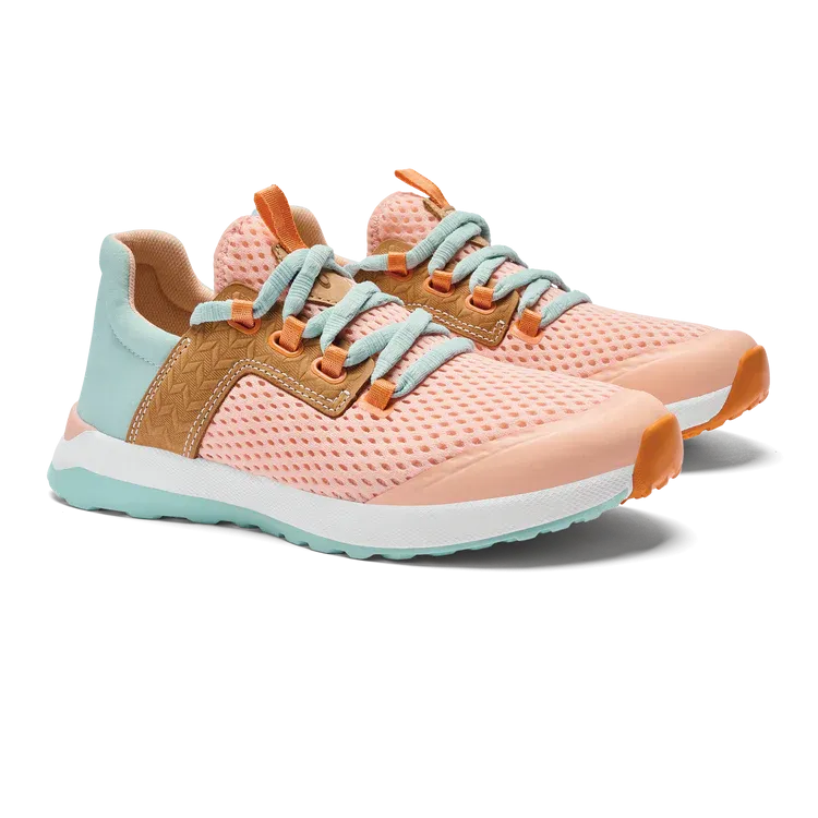 Olukai Women's Wailuku Walking Sneaker - Peach/Swell 20478-PCAA