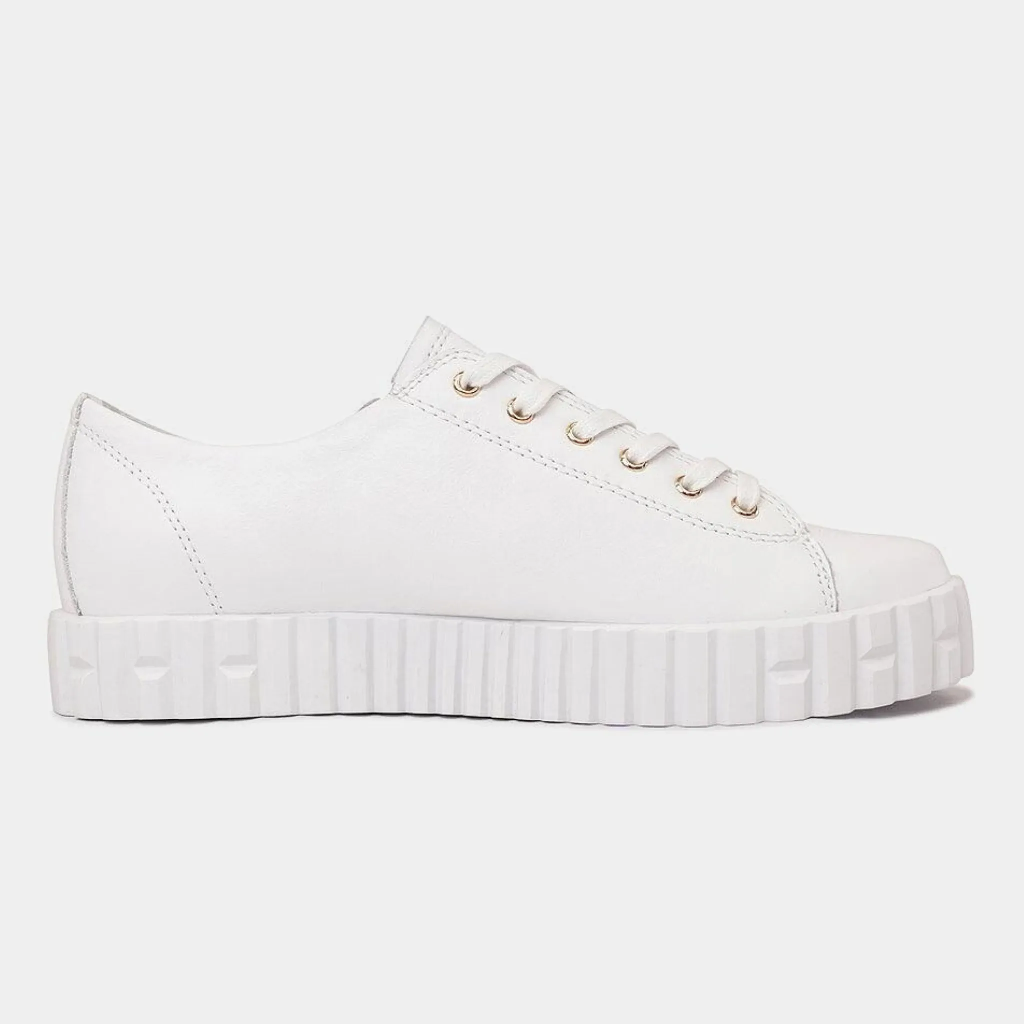 Osloe White Leather Sneakers