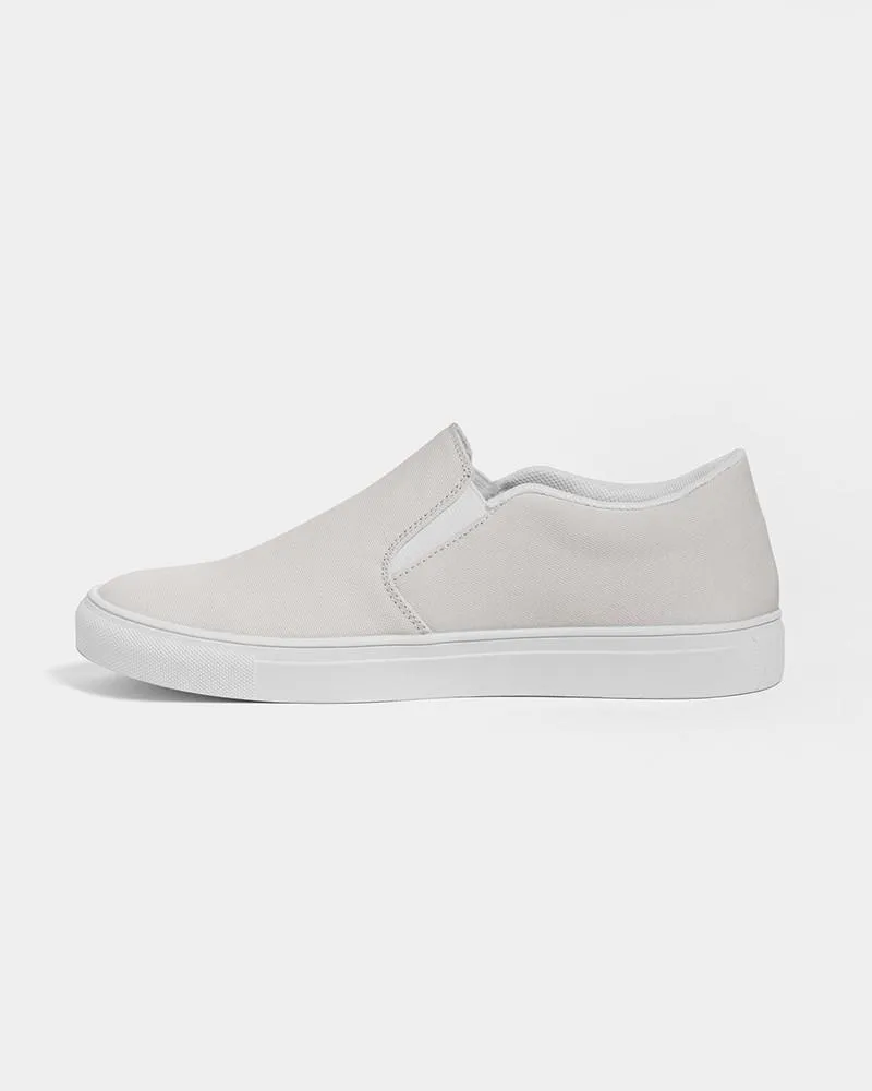 Pale Brown Slip-On Canvas Sneakers | Women's | Light Muted Pale Brown | C10M10Y10K0