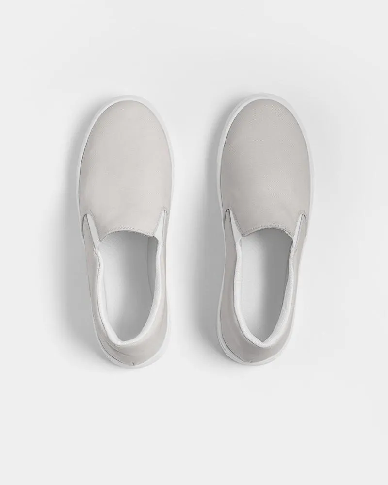 Pale Brown Slip-On Canvas Sneakers | Women's | Light Muted Pale Brown | C10M10Y10K0