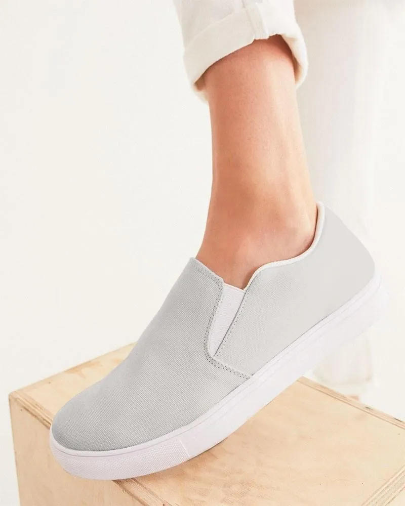 Pale Brown Slip-On Canvas Sneakers | Women's | Light Muted Pale Brown | C10M10Y10K0