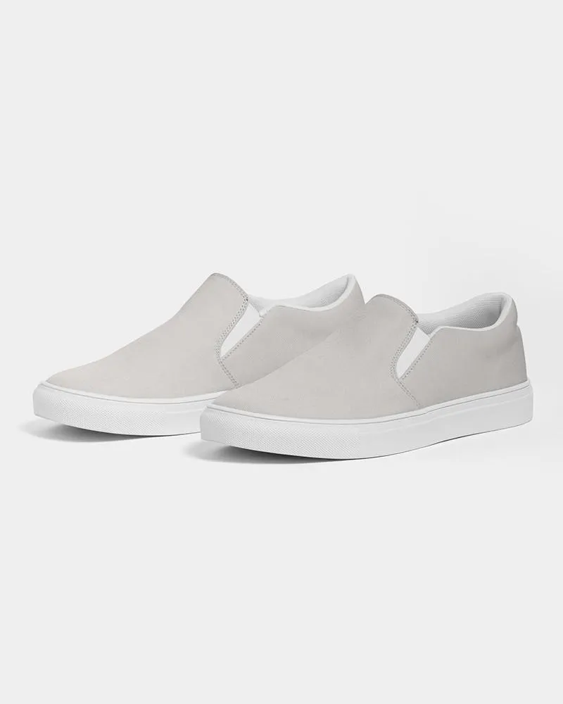 Pale Brown Slip-On Canvas Sneakers | Women's | Light Muted Pale Brown | C10M10Y10K0