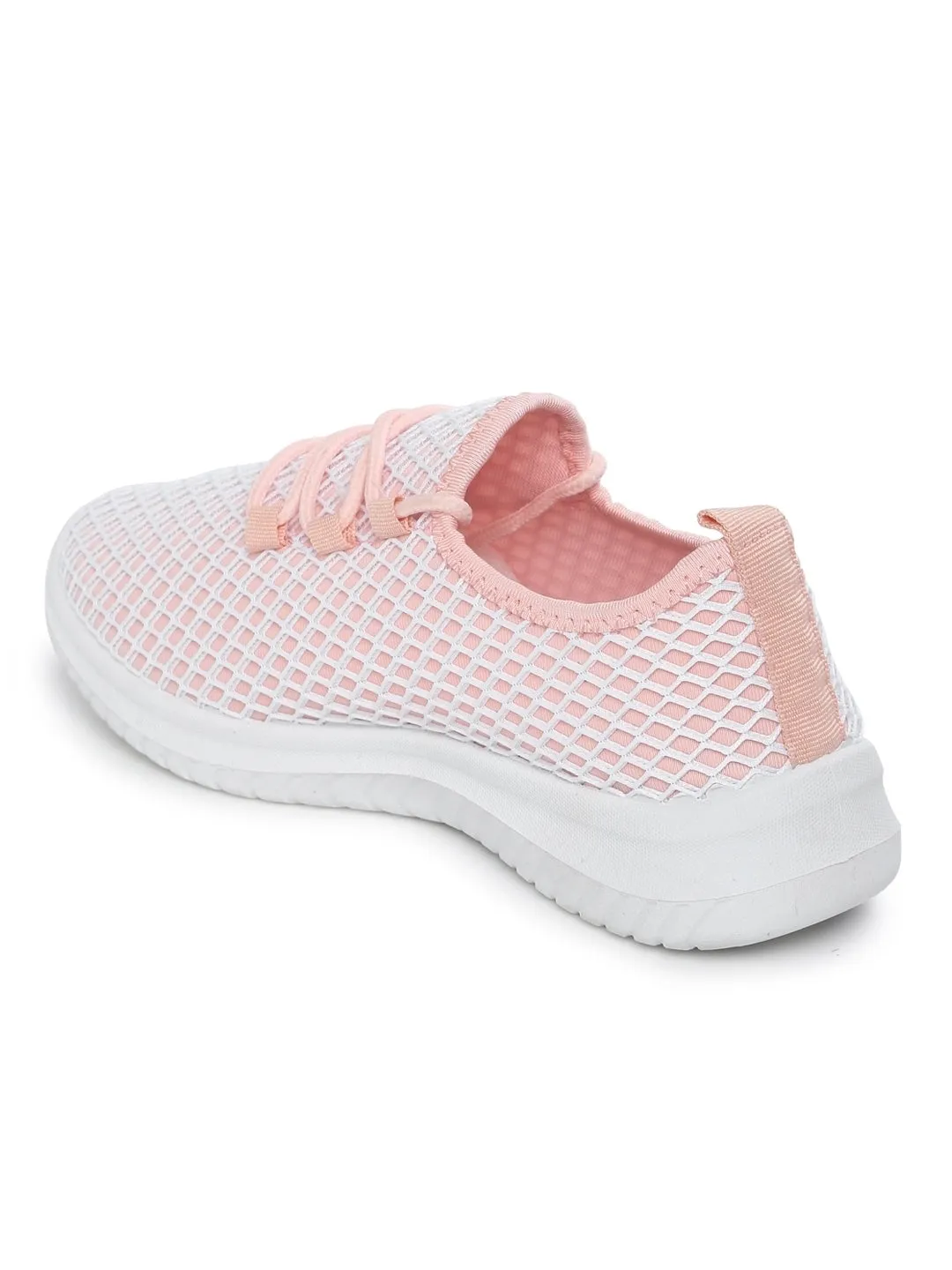 Pink Mesh Slip-On Sneakers