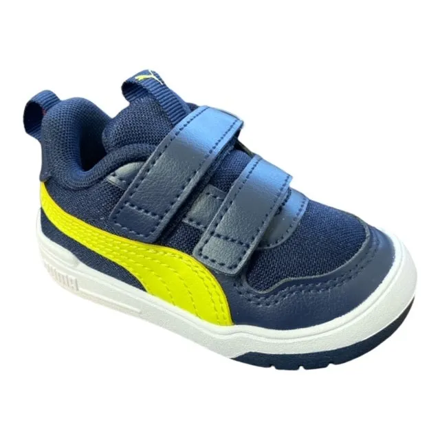 Puma scarpa da ginnastica da bambino Multiflex Mesh V Ps 380846 05 blu-limone