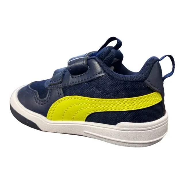 Puma scarpa da ginnastica da bambino Multiflex Mesh V Ps 380846 05 blu-limone