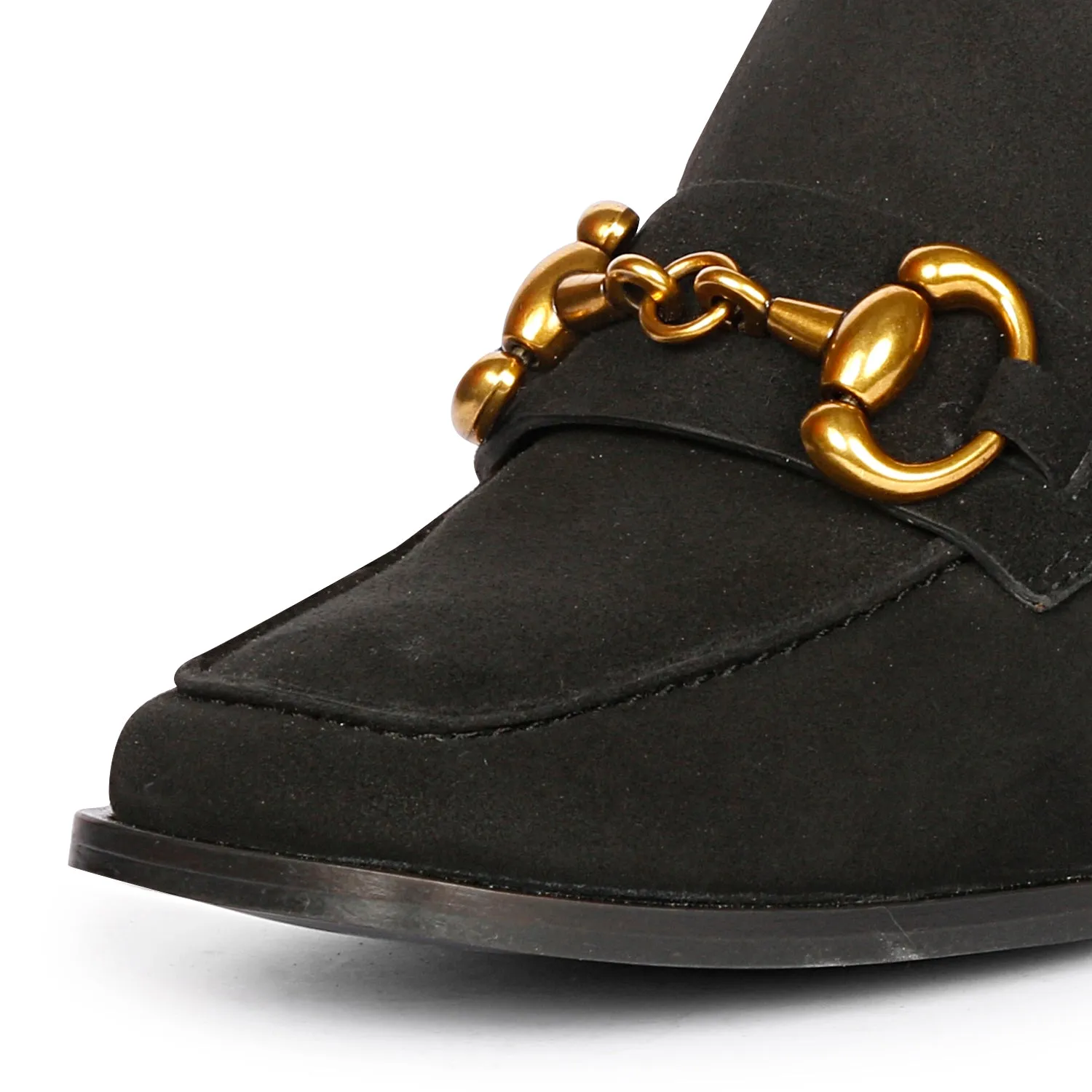 Saint G Vera Suede - Heeled Loafers