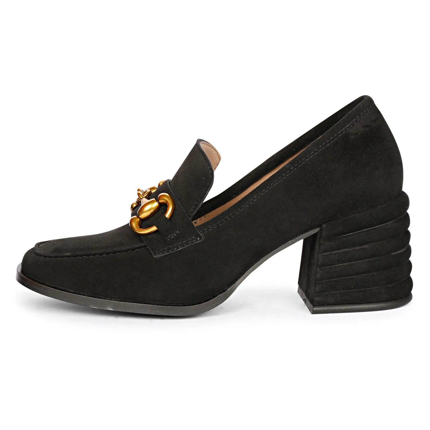 Saint G Vera Suede - Heeled Loafers