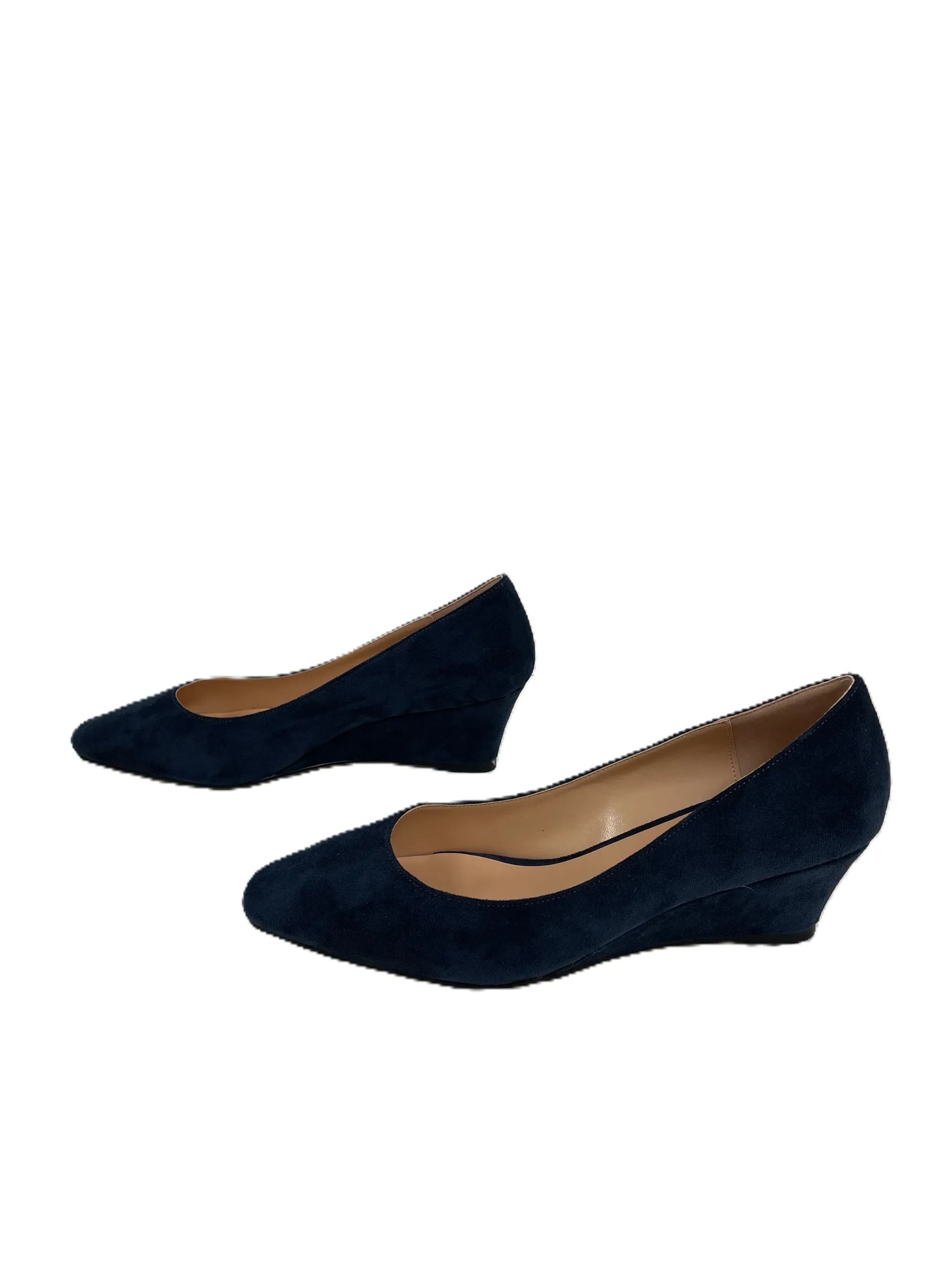 Shoes Heels Wedge By showforest  In Navy, Size: 9