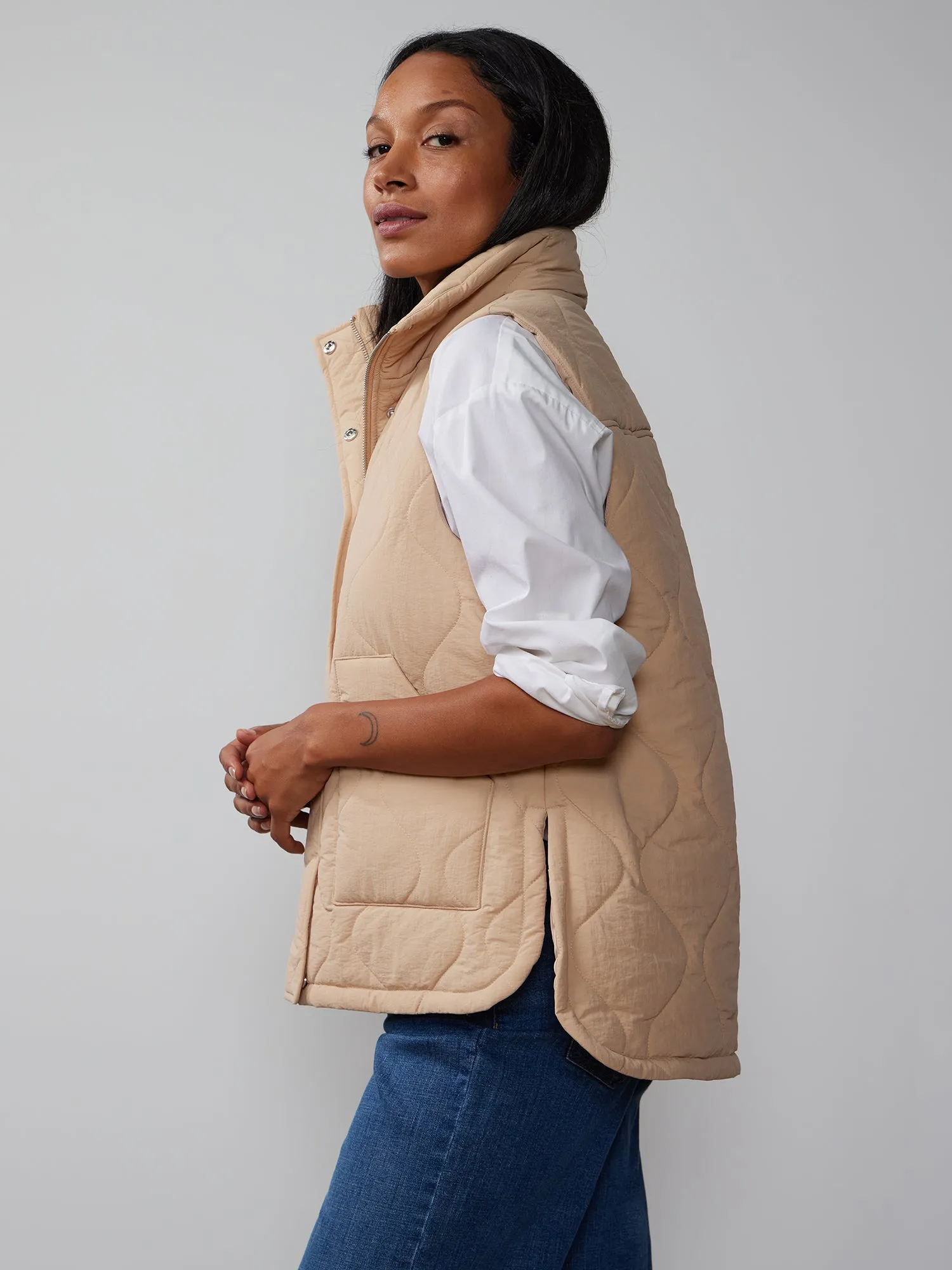 Sleeveless Quilted Puffer Vest