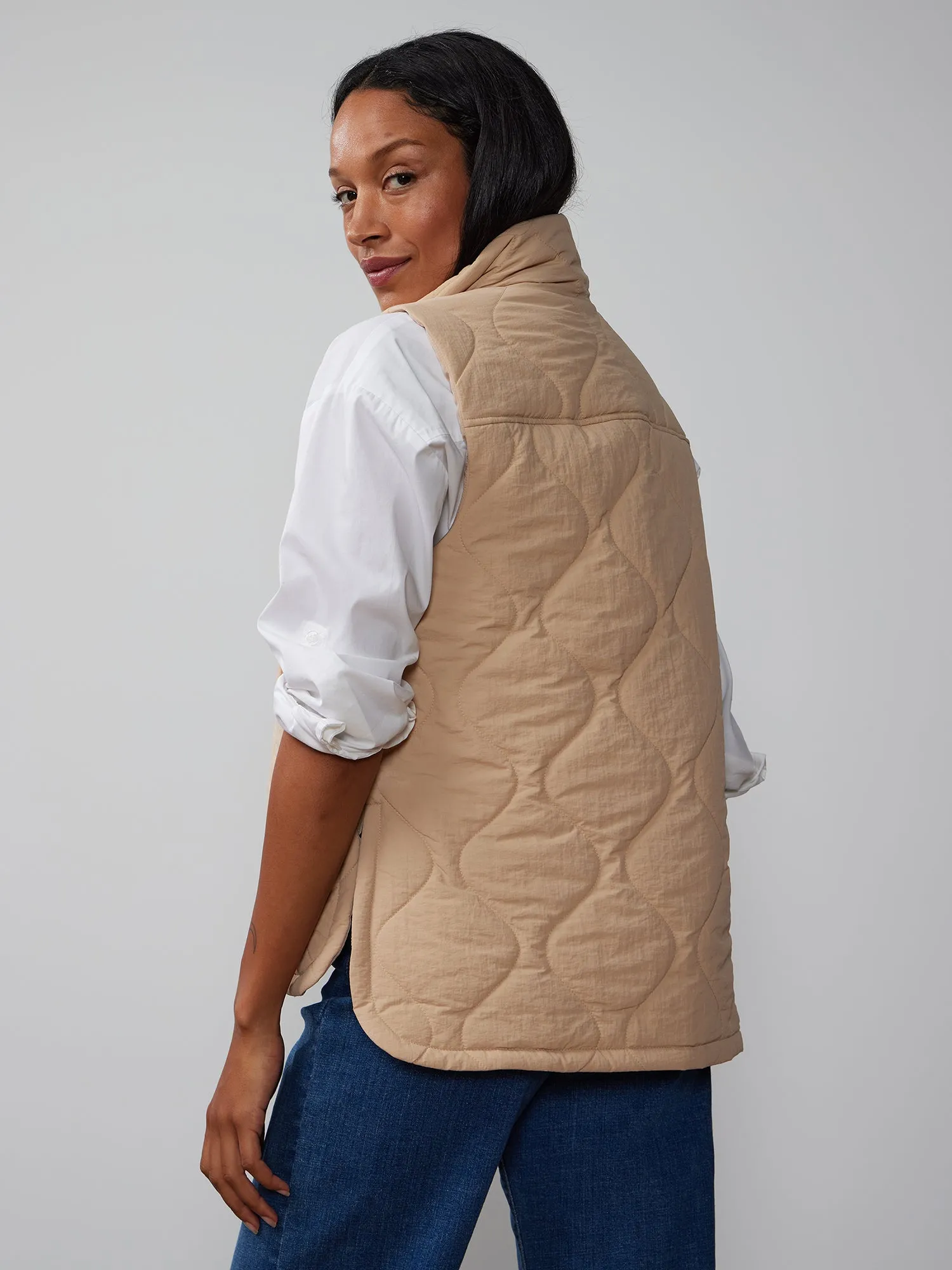 Sleeveless Quilted Puffer Vest