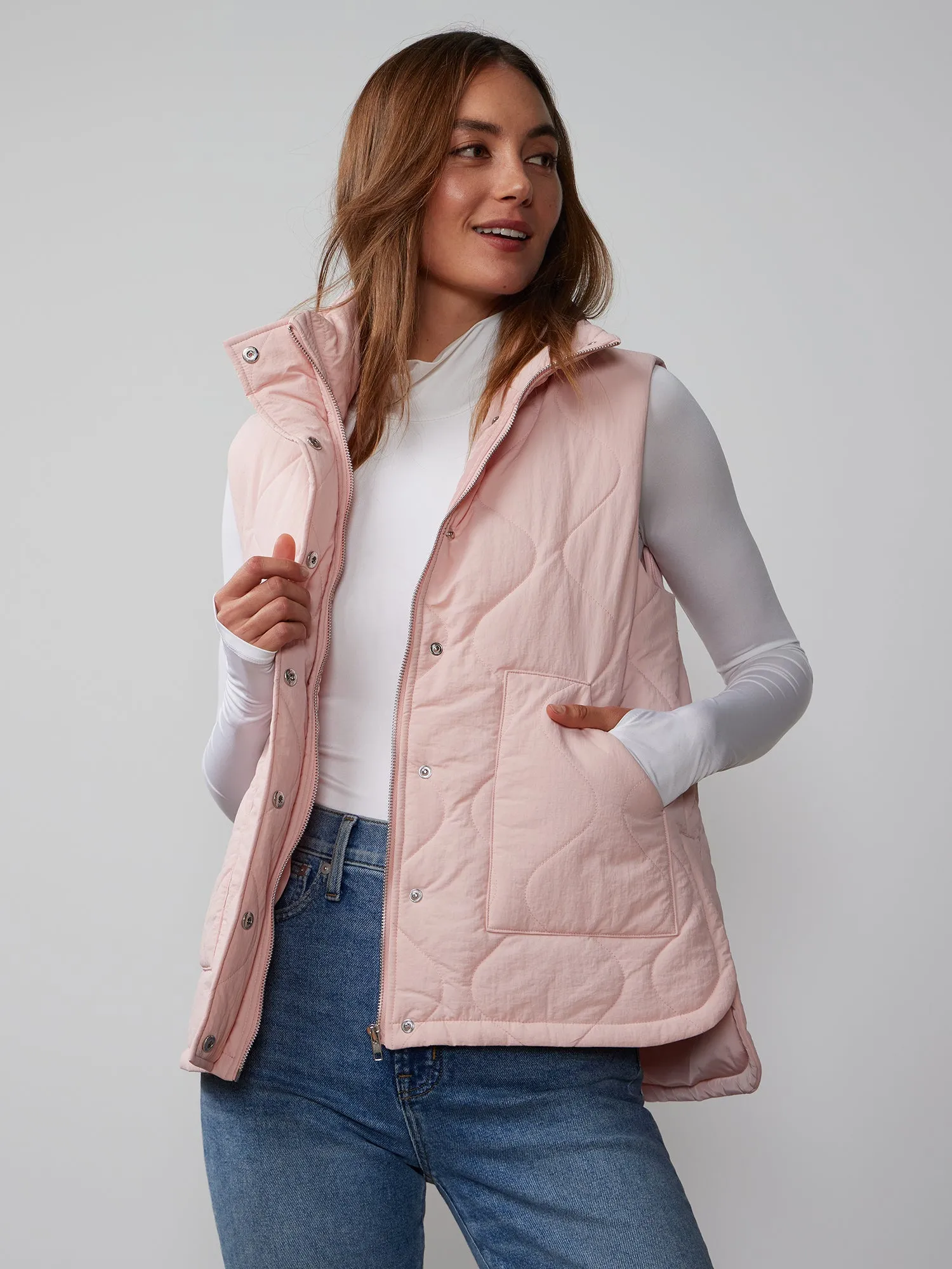 Sleeveless Quilted Puffer Vest