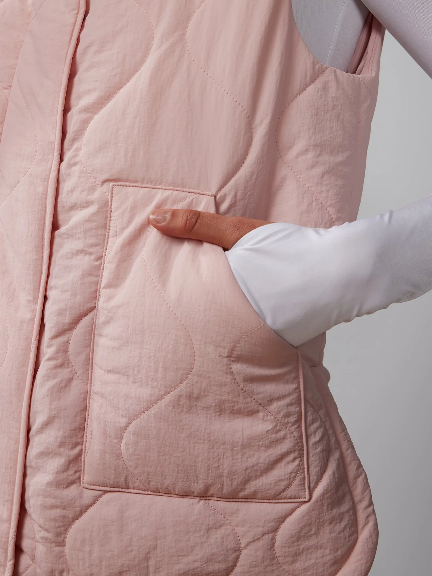 Sleeveless Quilted Puffer Vest