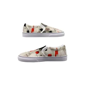 So#39 Men's Slip On Sneakers, abstract, print