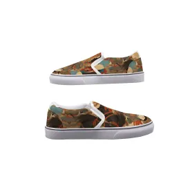 So#51 Men's Slip On Sneakers, abstract, print