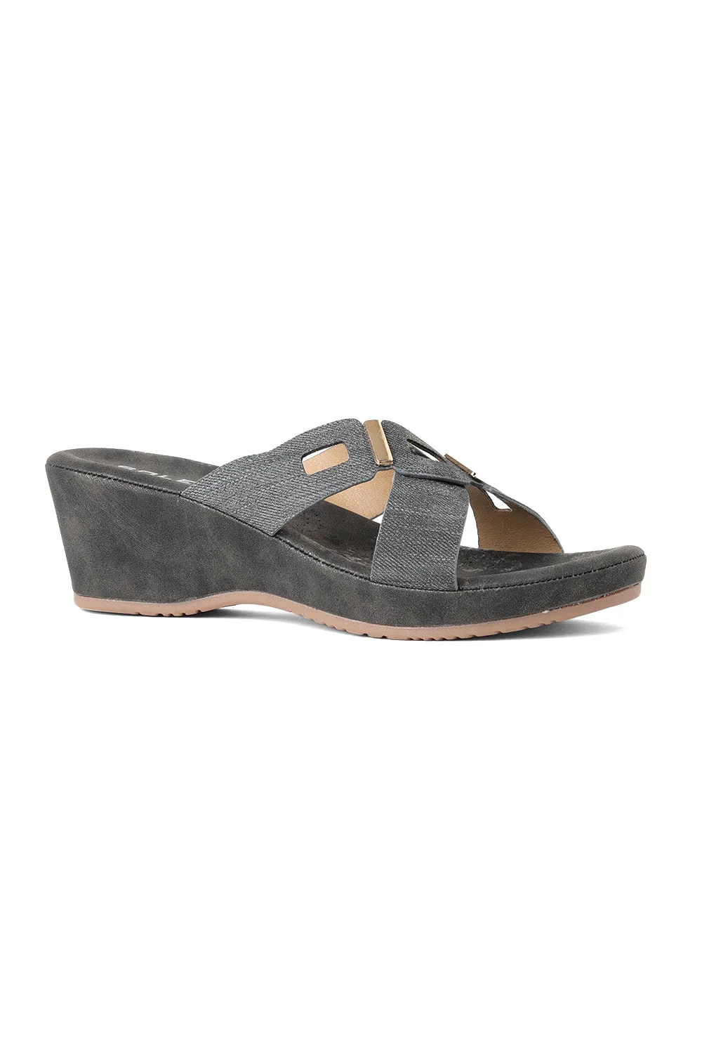 SOLES Comfort Cross Strap Wedges