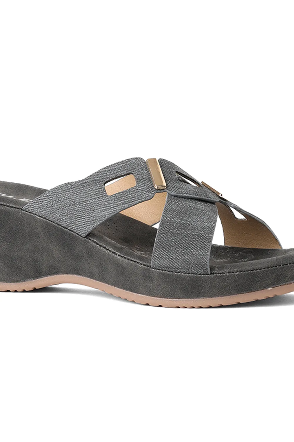 SOLES Comfort Cross Strap Wedges