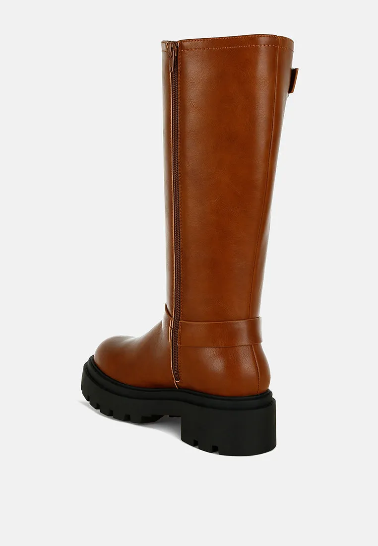 Taimen Harnes Detail Long Boots